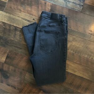 Madewell Black Ripped Curvy High Rise Skinny Jeans 31